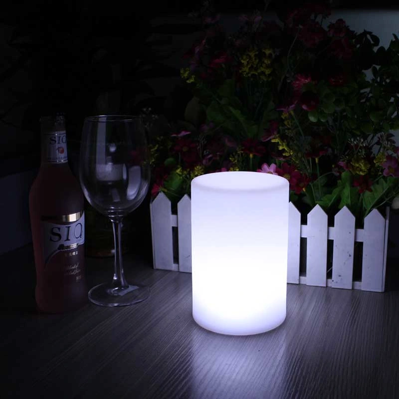 16colors Portable Plastic Hotel Bedside Lamp Home Decor Lighting Table Lamp