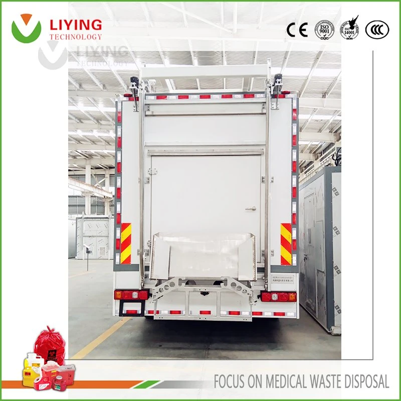 Infectious Emergency Medical Refuse Microwave Disinfection System Mobile Disposal Treatment Equipment Vehicle