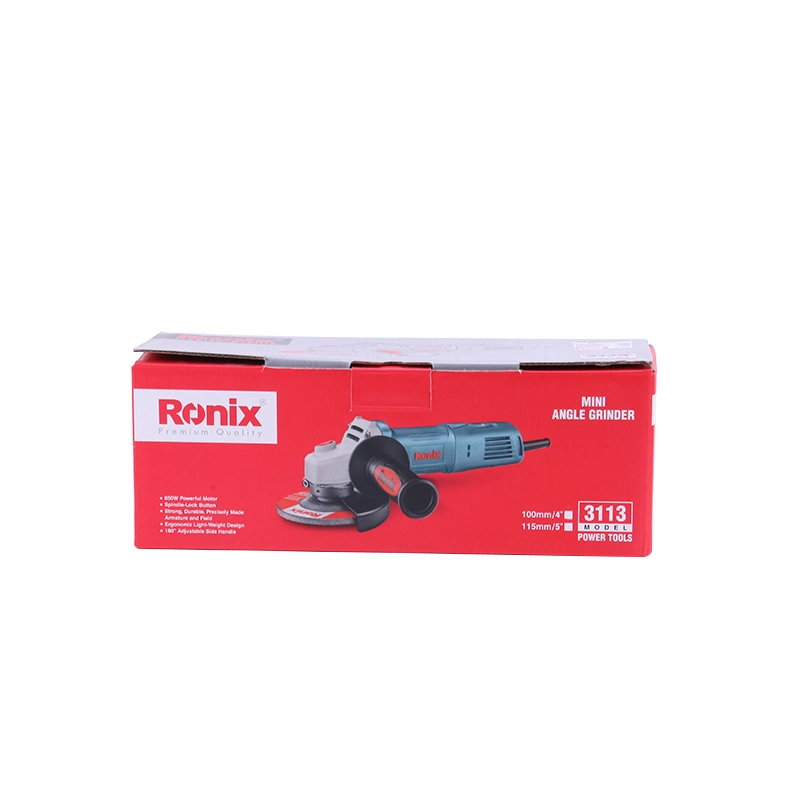 Ronix 3113 Brushless DC Motor No-Load Speed Can Reach 12000 Tr/Min Protective Cover of Fan Type Mini Angle Grinder