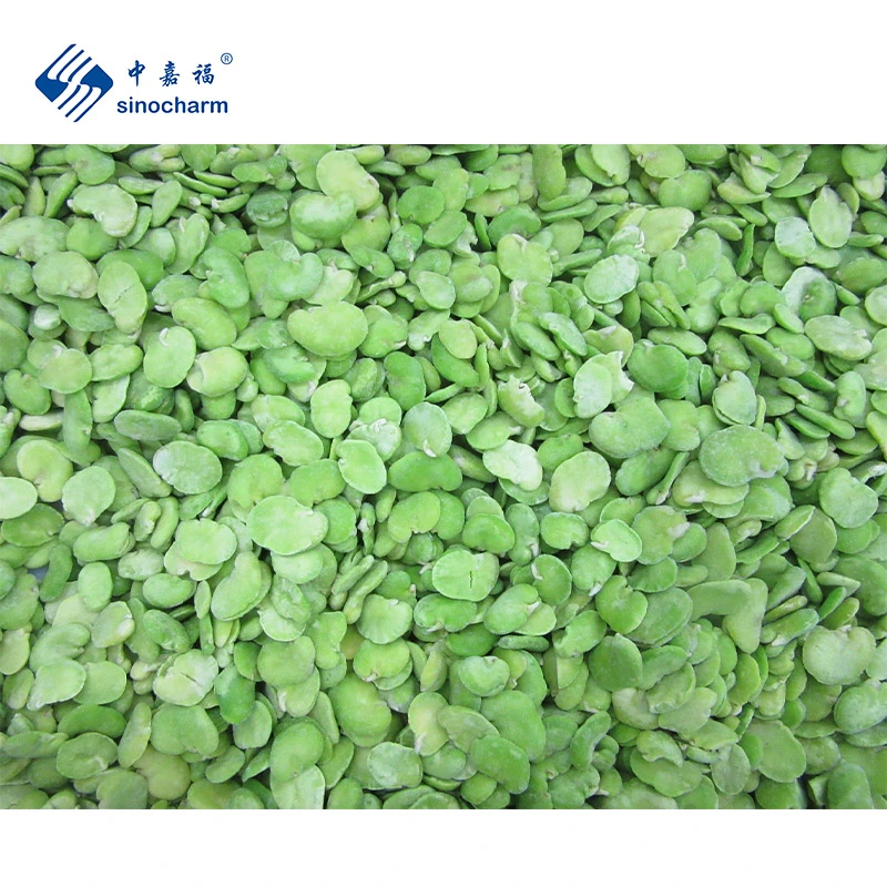 Frozen Fresh Vegetables Bulk Double Peeled Frozen Green Broad Beans From Sinocharm