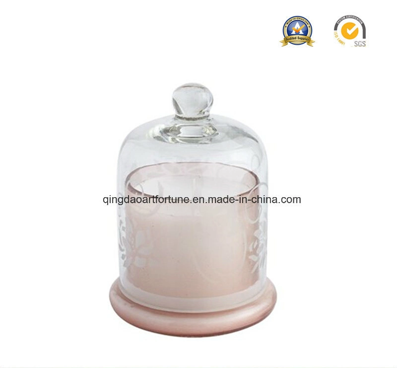 Glass Cloche Jar with Dome for Home Decoration