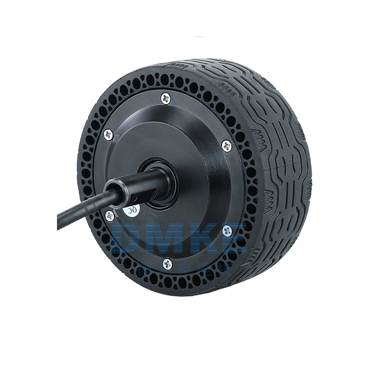 Dmke 4,5pouces 24V 1,1n. M 40W BLDC tire Servo Wheel Hub moteur avec encodeur 4096 fils pour robot de nettoyage