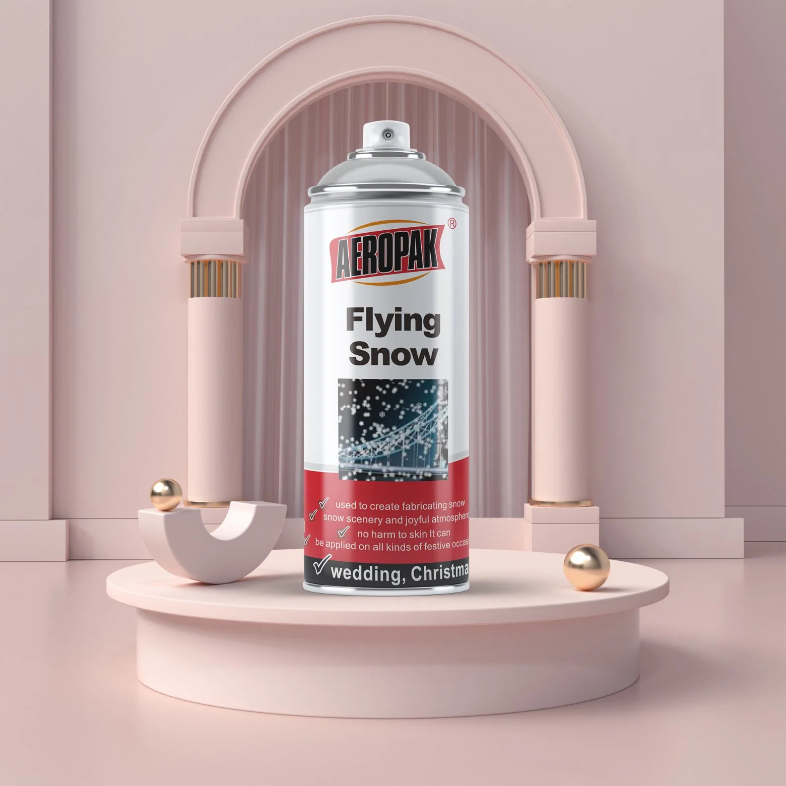 Spray de neve Flying Party para aniversário de 200 ml