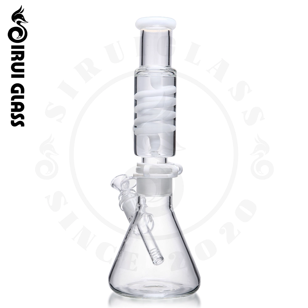 Glycerin Series Coil Beaker Pipe Glass Water Pipe Glass Smoking Water Pipe with Cool Glycerin Chamber Glycerine Freezable Oil Burner Wholesale/Supplier Pipe