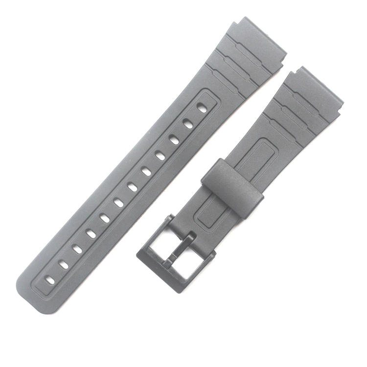 18mm Fashionable 2 Pieces Charm Genuinewaterproof Durable TPU Watch Strap for Casio