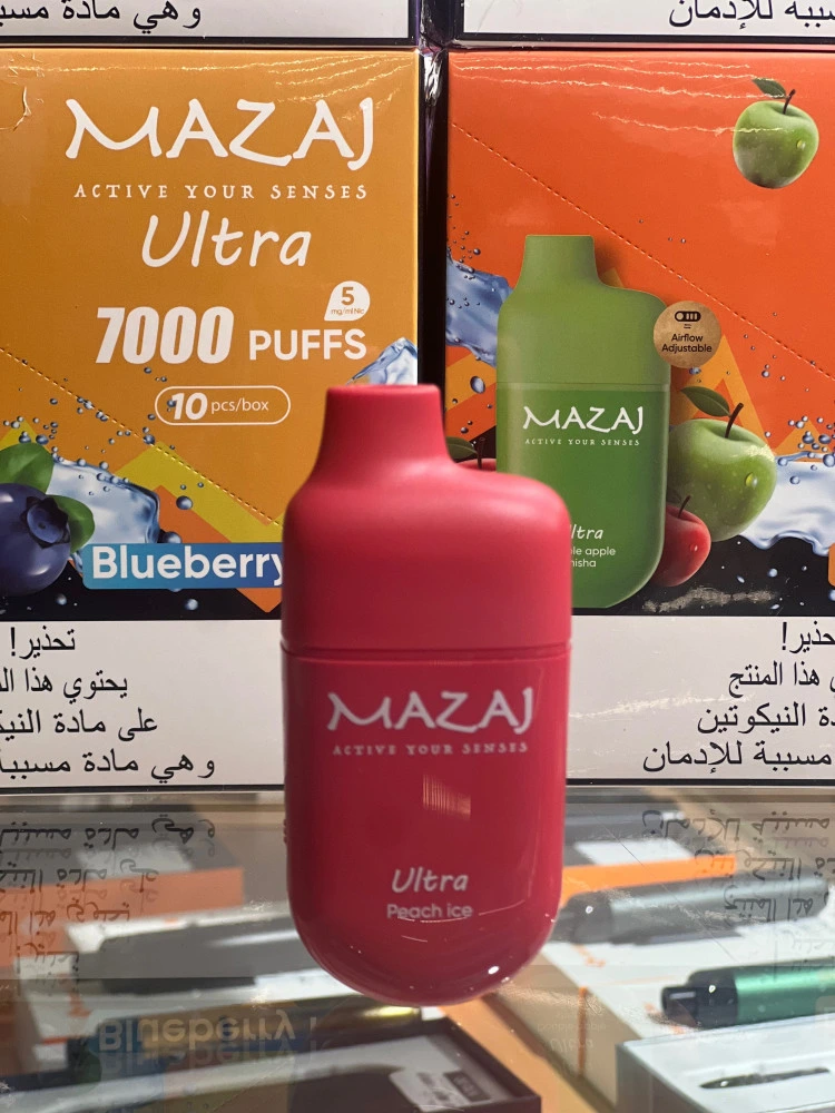 New Arrival Mazaj Ultra 7000 Puffs E Cigarette Popular Suadi Arabia Mesh Coil Vape Pen Wjolesale I Vape Disposable/Chargeable Wholesale/Supplier Colored Smoke Cigarette Price