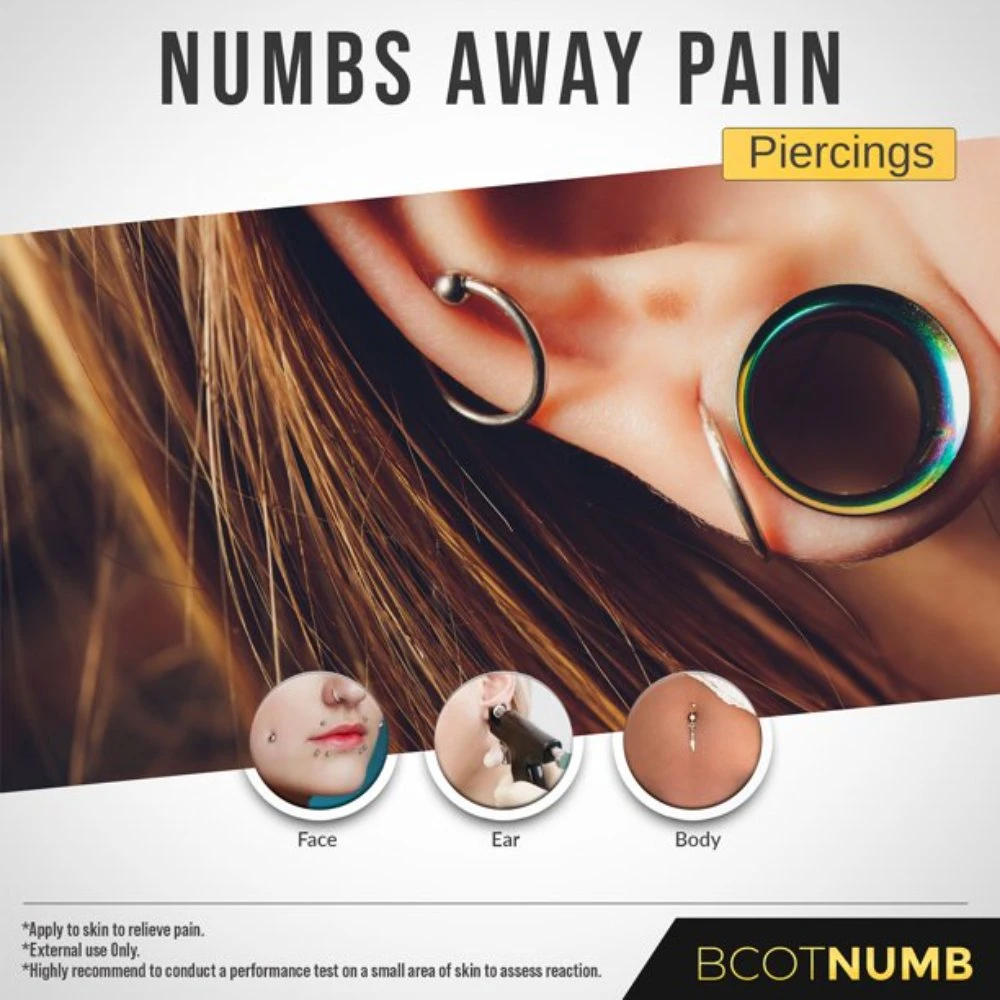 A fábrica Bcot OEM número Creme Numbing Tktx Mais Numbing Nata Piercing Maquiagem Sobrancelha Permanente