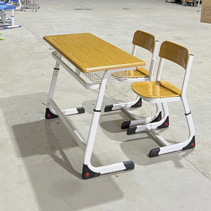 High quality/High cost performance  Primary High School Student Werzalit School Desk and Chair