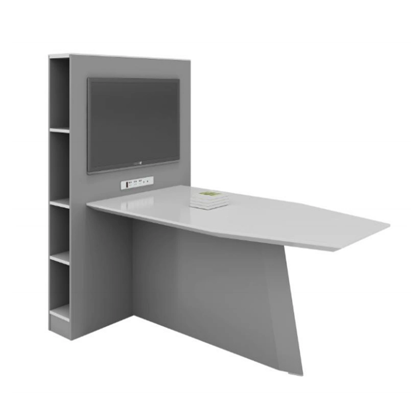 Office Furniture 4 Person Laptop Desk Multi Functional Meeting Table with Cabinet