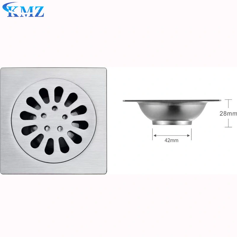 Factory Wholesale/Supplier Bathroom Odor Proof Floor Drain Square