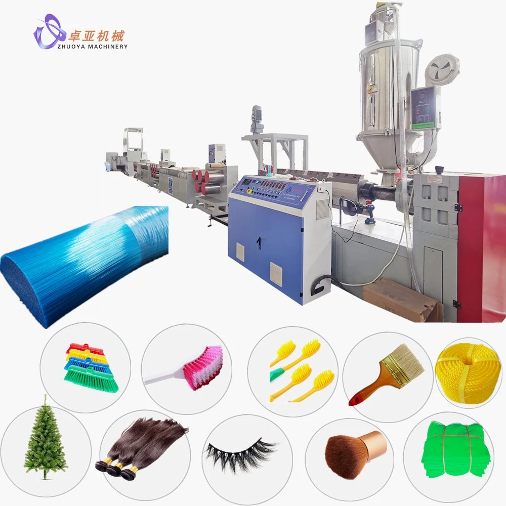 China Kunststoff Polyester Haustier / PP / PBT Pinsel / Besen / Synthetische Perücke Haar / Seil Monofilament Zeichnung Borste Faserfaden-Extruder-Maschine