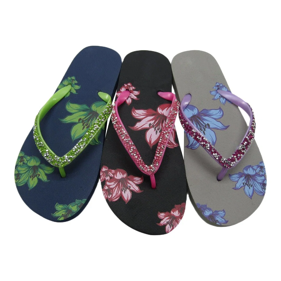 Manufacturer Wholesale/Supplier Women Ladies Beach Custom Logo Flat Slippers Slide Outdoor Sandals Flip Flops