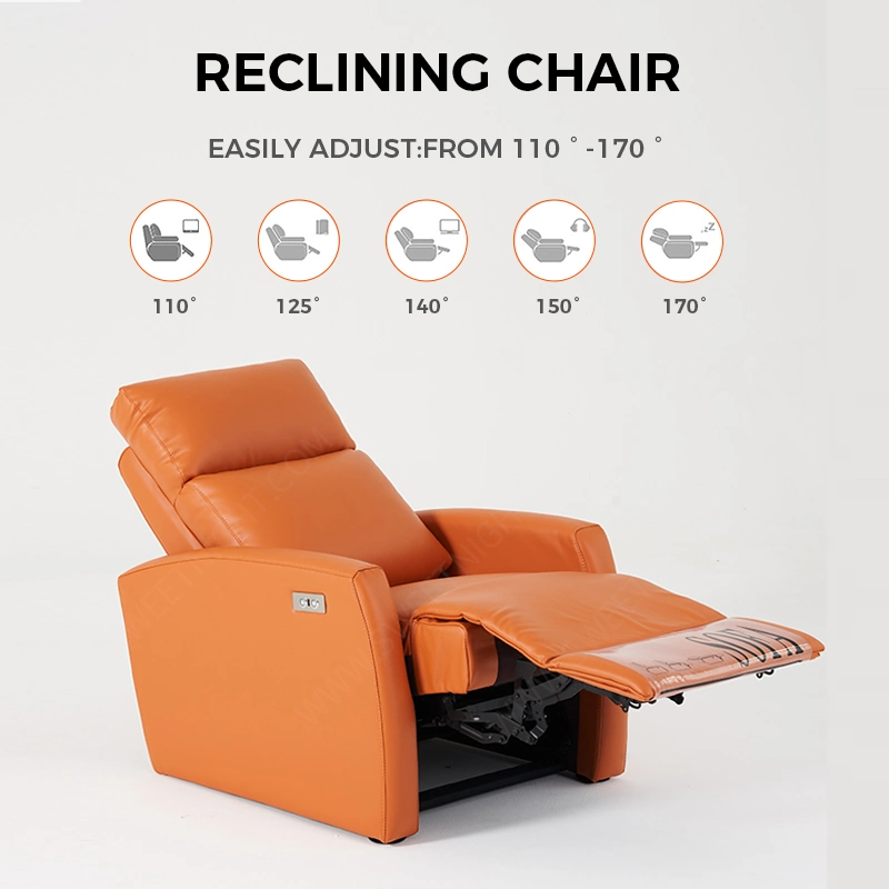 Leder Design Sofas für Home Sektional gepolsterte Recliner Wohnzimmer Sessel Sofa