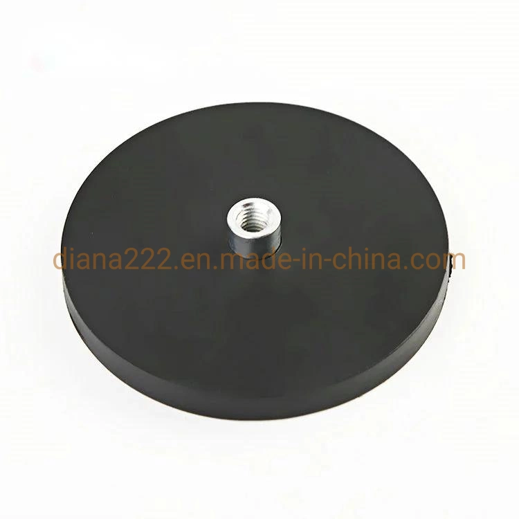 D88mm Rubber Coated Neodymium Magnet/Pot Magnet Rubber Base