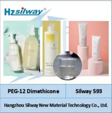 Silway 593 producto potente Peg-12 Dimethicona Poliéter aceite de silicona modificado Para productos de lavado