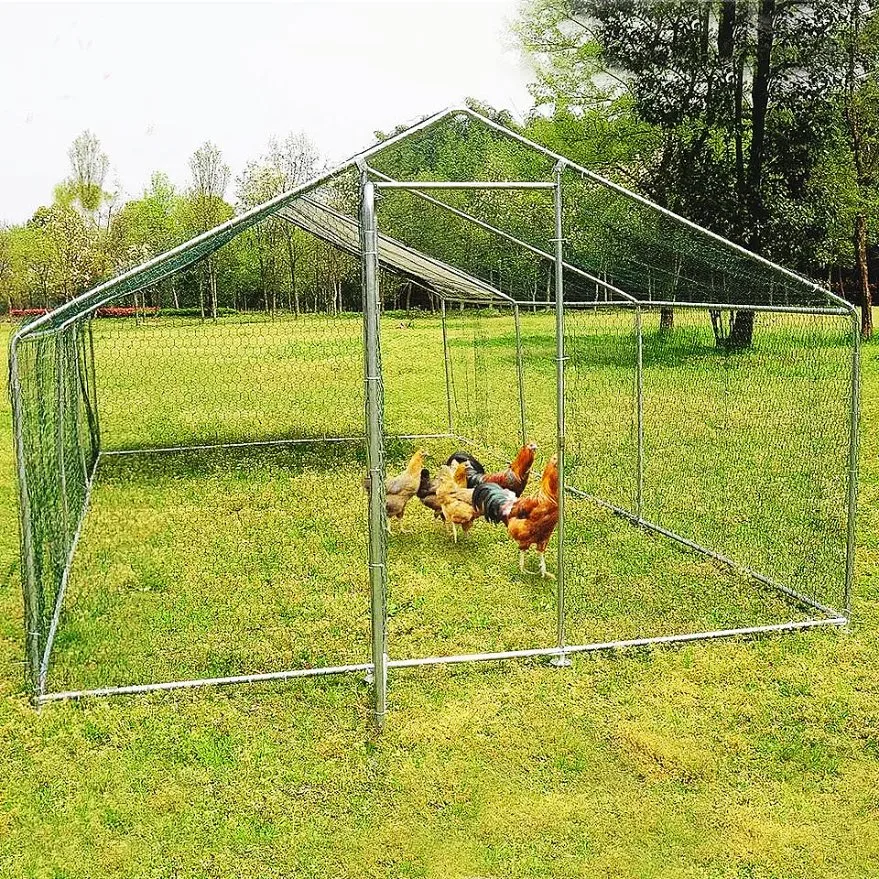 Portable Gallinero pollo comercial jaulas con puerta de la granja avícola