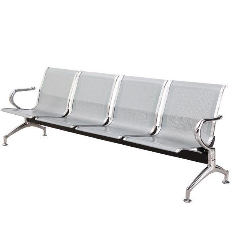 Mobiliário comercial simples Hospital Assentos de metal do terminal do aeroporto de 2/3/4 Pessoa Cadeira Espera Pública de Aço Inoxidável (UL-22MD90)