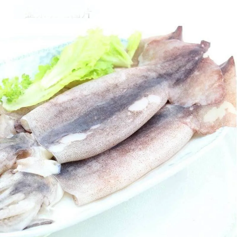 Congelés Vetetable Iiiex Calmar géant avec chaîne de la santé de haute qualité des fruits de mer produit Lllex Calmar géant japonais Squid