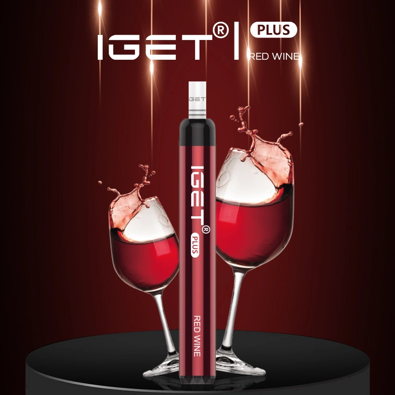 Iget Plus Electronic Cigar 1200puffs Vaporizer Mod Kit Red Wine