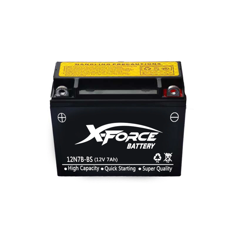 12V 7ah 12n7-BS Motorcycle Battery Dry Charged Maintenance Free Motor Battery