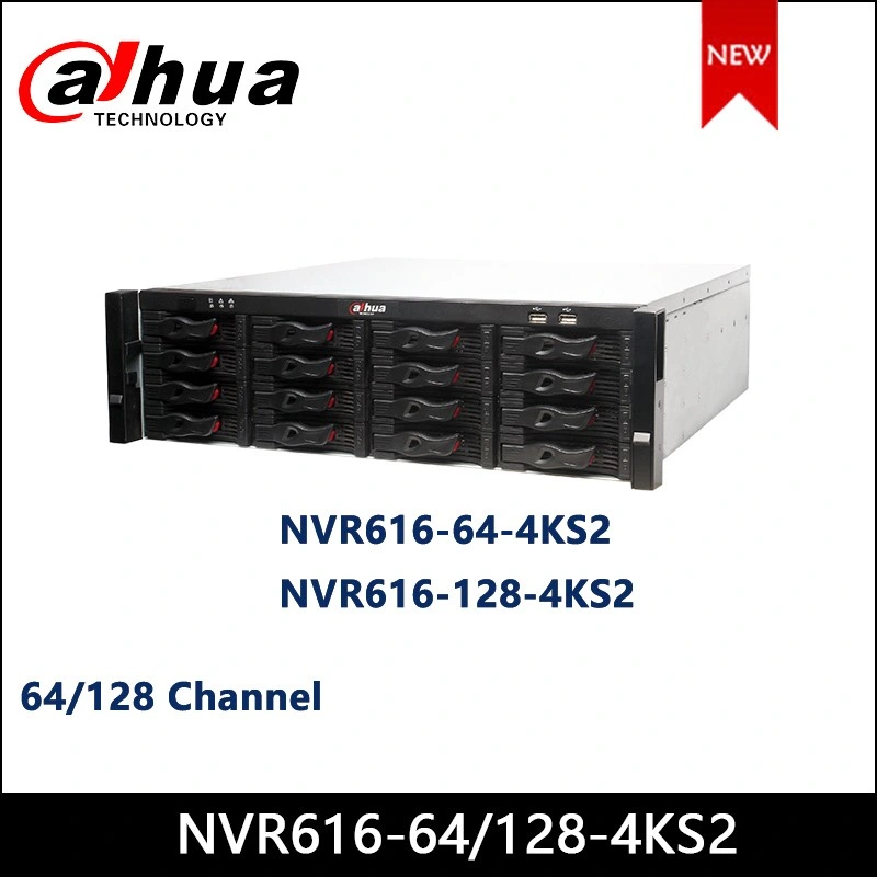 Dahua NVR616-64/128-4ks2 64/128 Channel 3u 16hdds Ultra Series Network Video Recorder