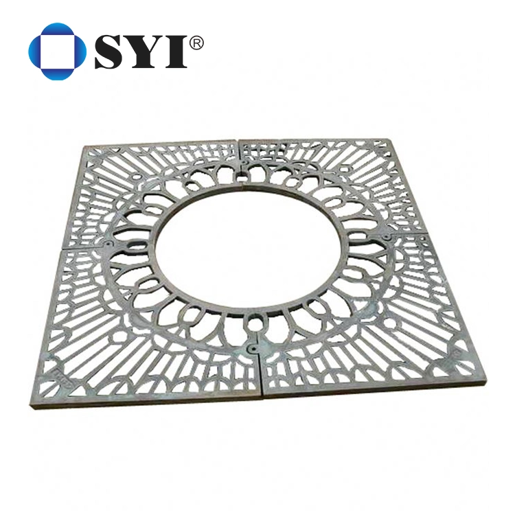 Custom Size Metal Tree Grilling Factory Direct Sale Ductile Iron Tree Protection Grates