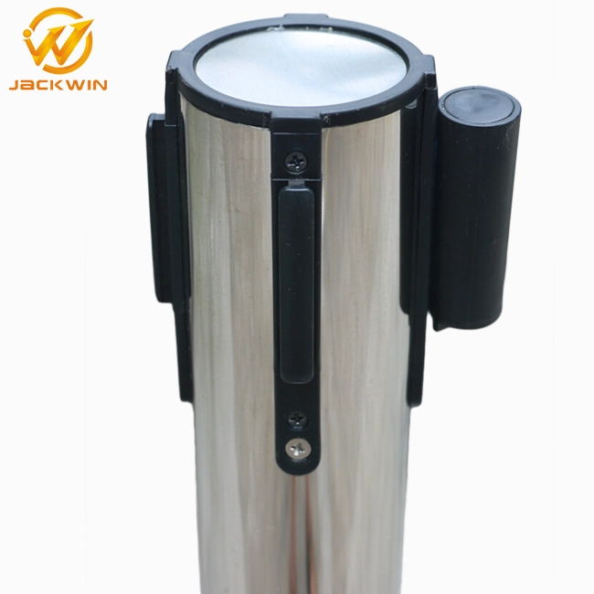 Polished Retractable Belt &Rope Stanchion for Crowd Control