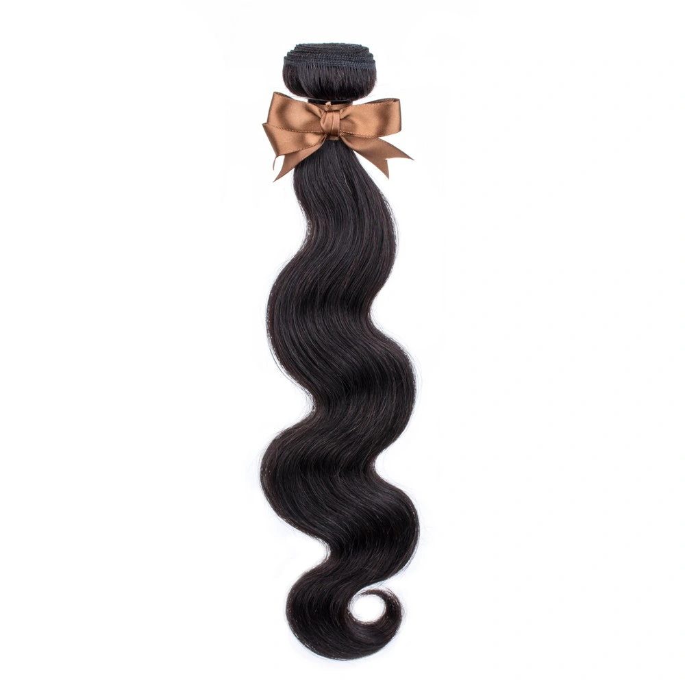 Riisca Natural Black Color Human Hair Extension of Straight