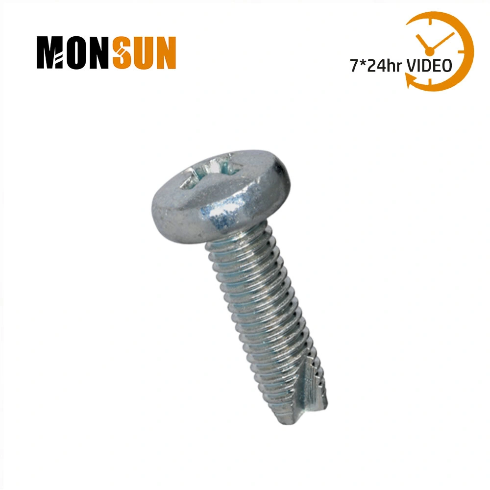 High quality/High cost performance Zinc Plated Steel Pan/Flat Head Thread Phillps/Slotted Drive Cutting Self Tapping Screw/Sheet Metal Screws