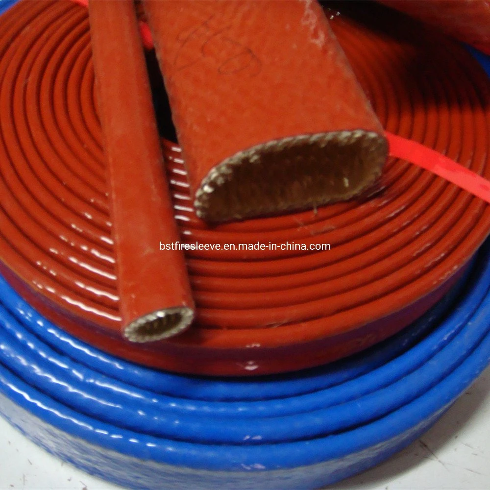 Hose Protector Silicone Rubber Coated Glass Fiber Insulation Materials Insulation Tube Fiberglass Sleeving