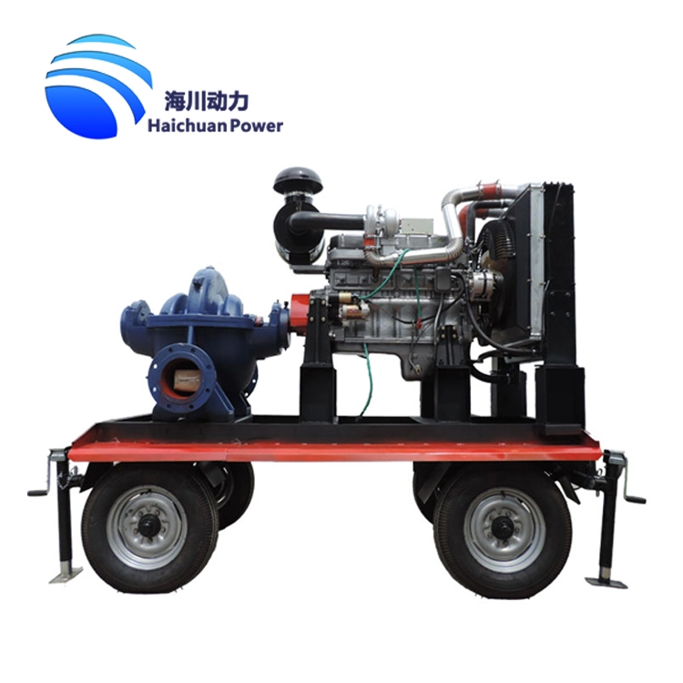 132kw Diesel Engine Head 50m Water Centrifugal Pump Set