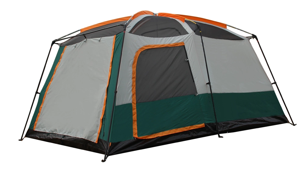 Cheap 5-8/10-12 Person Family Double Layer Full Size Steel Frame Large Big Dome Easy Camping Tent