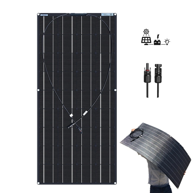 Solarparts 100W 18V Solar Power Paneles Solares Monocristalino para Cargador de batería