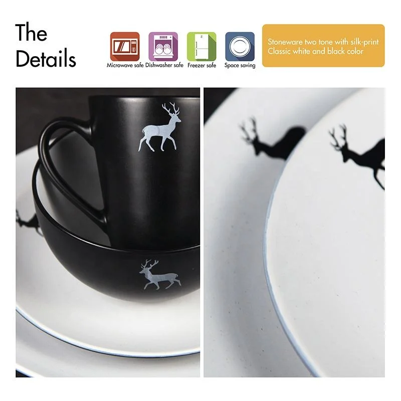 Wholesale/Supplier Custom Durable Fine China Plates Sets Dinnerware Dinner Sets with Silk-Print