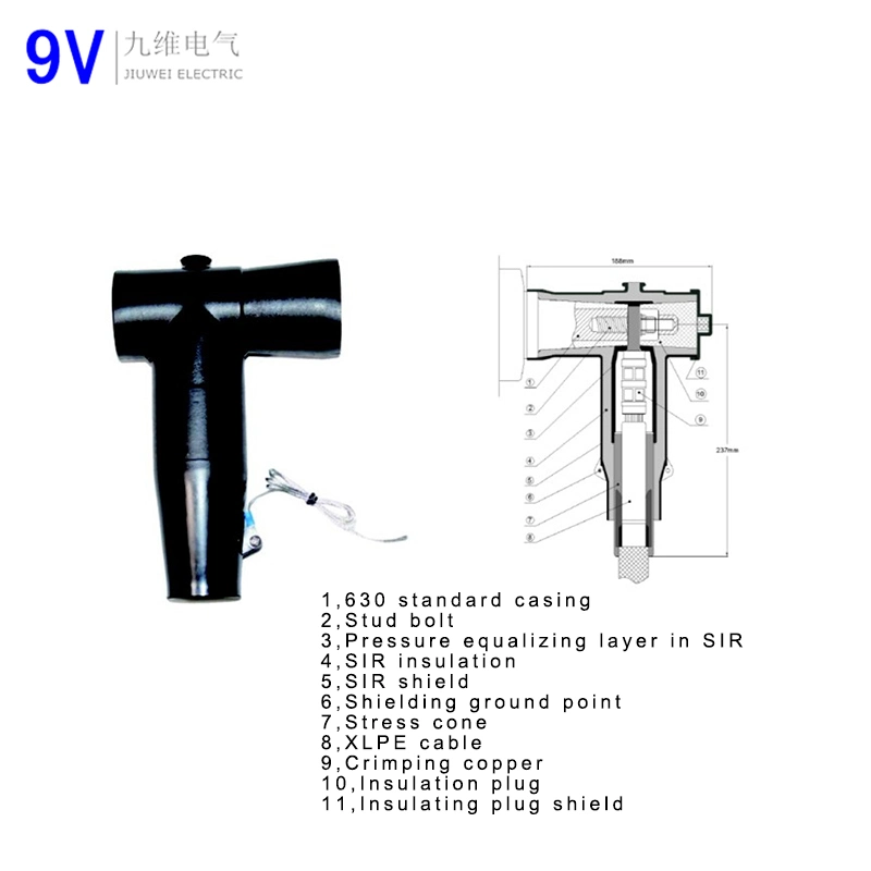 24kv 250A European Electric Cable Elbow Connector