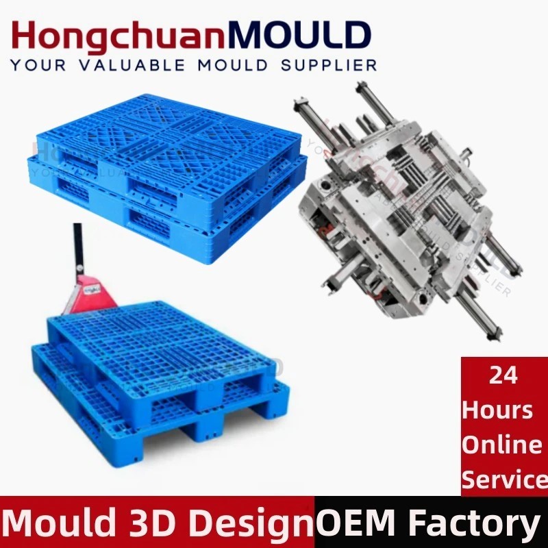 Heavy Duty Euro HDPE Large Stackable Reversible Plastic Pallet Moulds