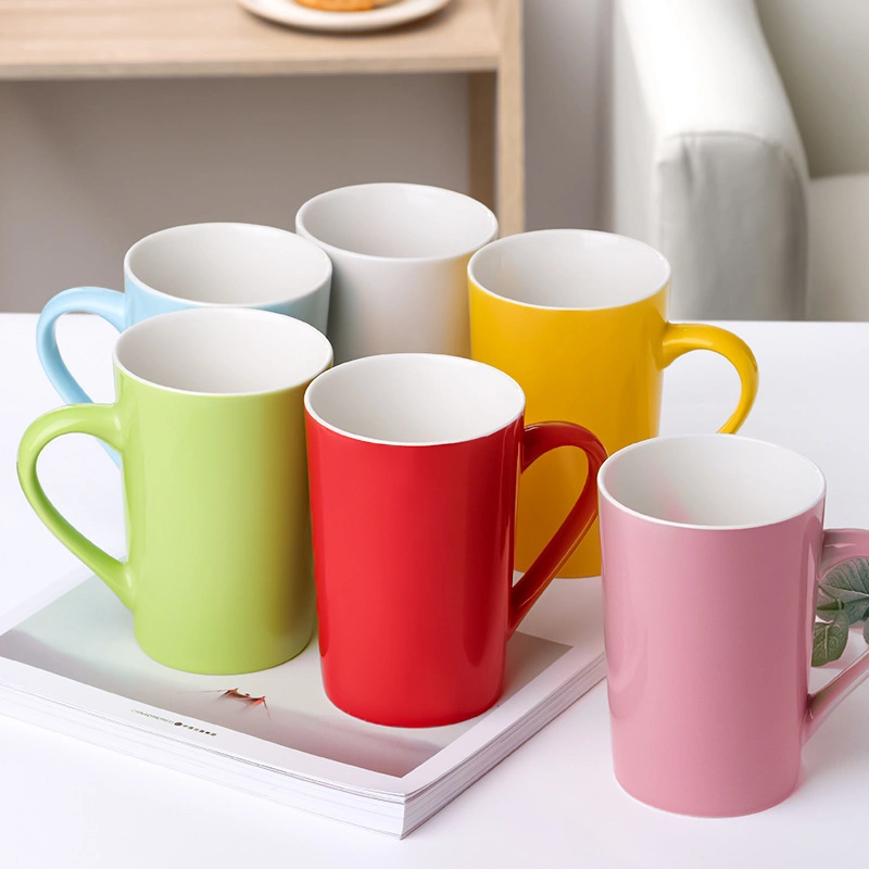 Creative Personality Digital Mug Household Ceramic Mug Small Fresh Mug 6PCS Set