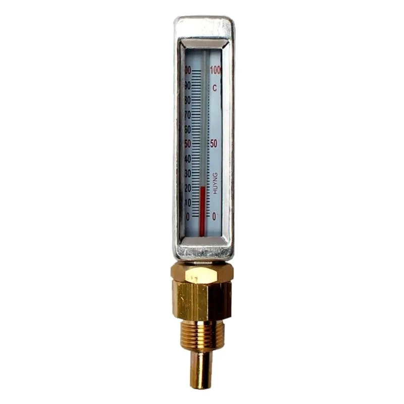 Top Quality Industrial Metal Case Glass Thermometer V Type Marine Thermometer 200mm for Export