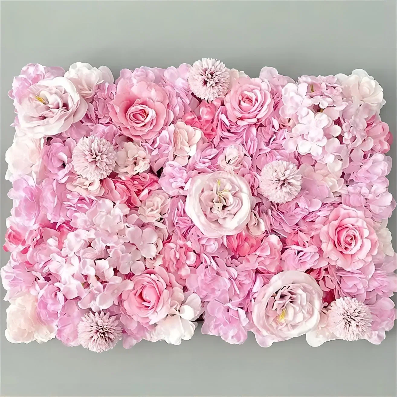 Hot Selling Hot Pink Flower Wall Wedding Flower Wall Backdrop Artificial Flowers for Wall Decoration