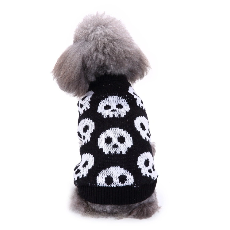 Pet Sweaters Skeleton Sweater Skull Black White Sweater Halloween