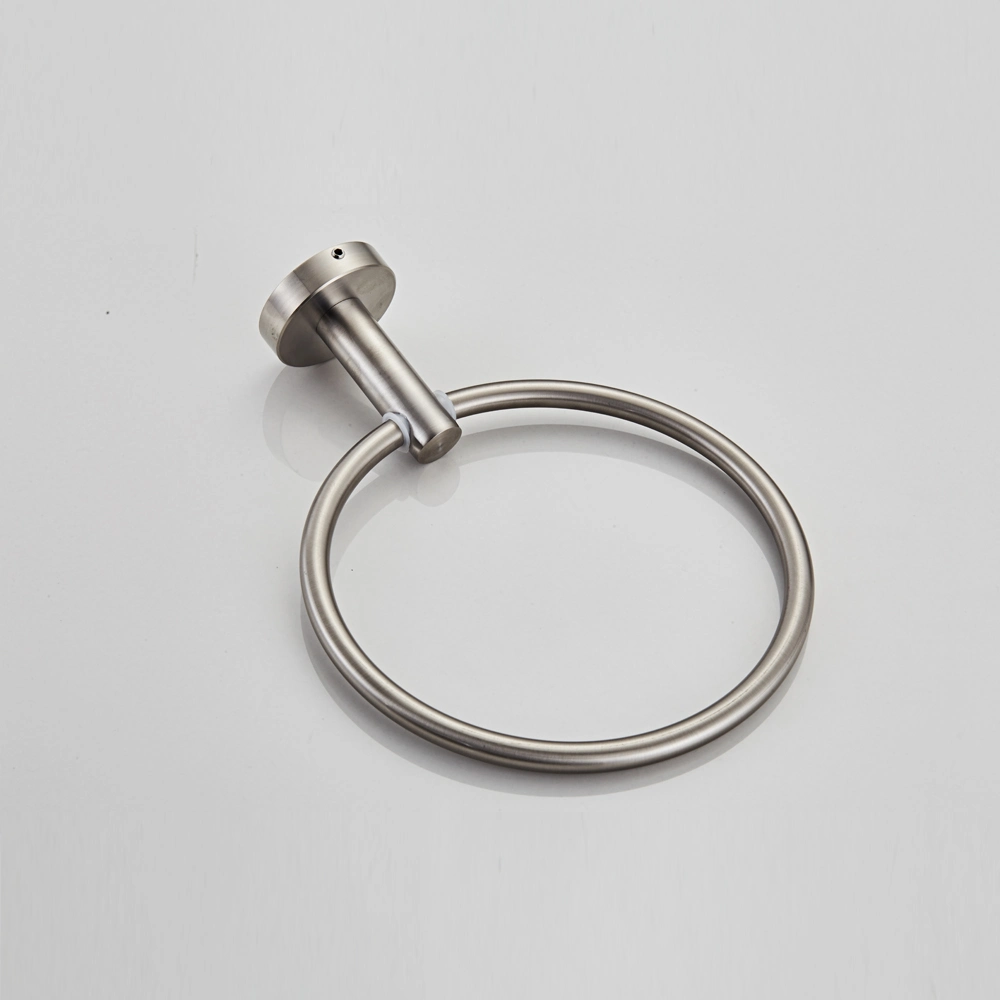 Metal Stainless Shower Bathtub Chrome Handle Bathroom Accessories Set Towel Ring