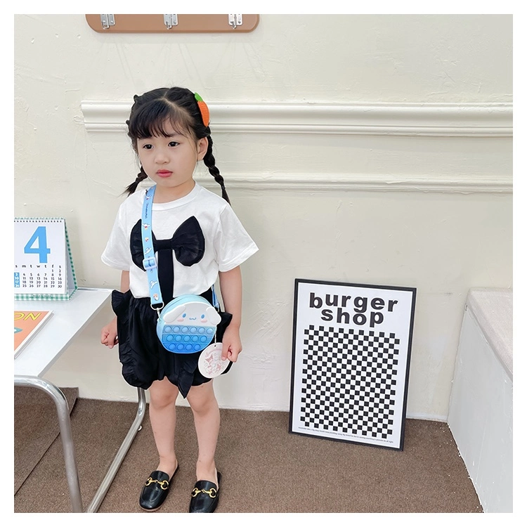 Children's Bag Female Cute Baby Zero Purse Girl Cartoon Silicone Educational Toy Bag Little Girl Crossbody Bag