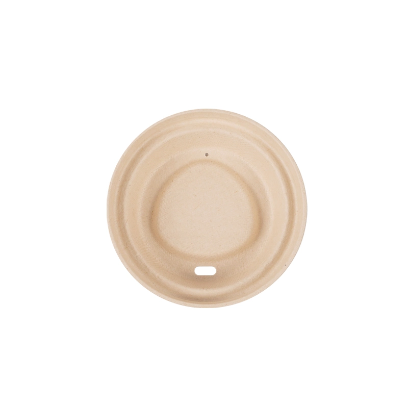 90mm Compostable Biodegradable Degradable fibras vegetales las tapas de taza de café caliente desechables de la Copa de 90mm tapa