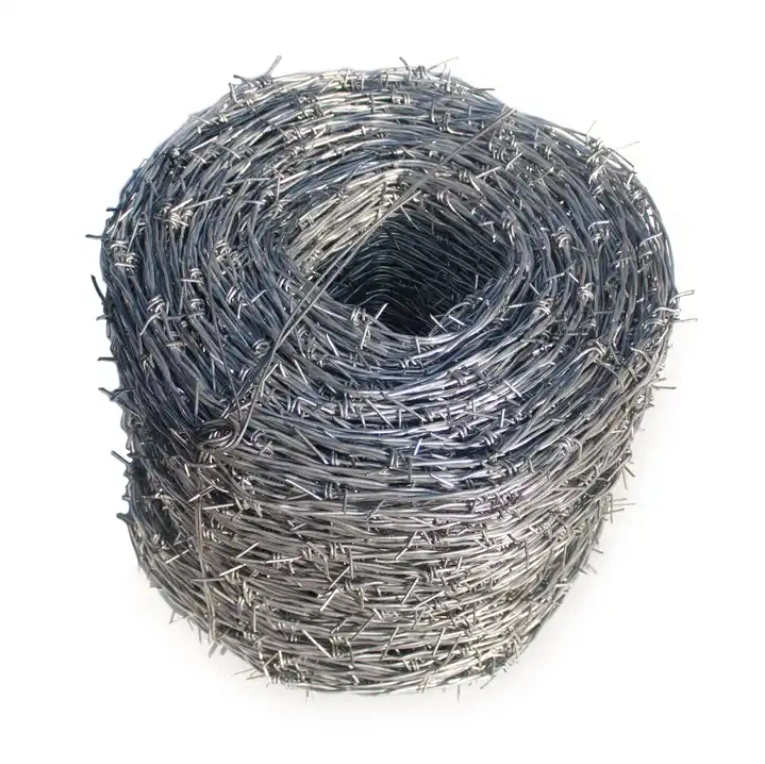 Cheap Buildings Hot Dipped Galvanized PVC Coated Barbed Wire Garden Supplies 1.7 mm 250 M 500-800 / Ton (FOB Price)