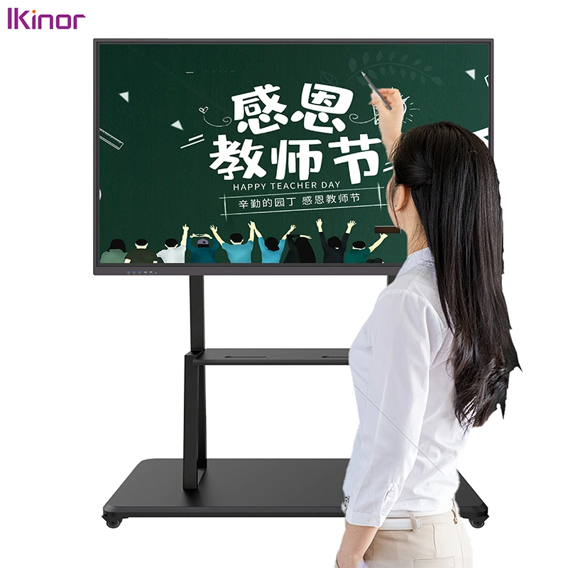 Hot Selling 75 Inch IR 4K Resolution Interactive Touch Screen Monitors Panel Display Smart White Board