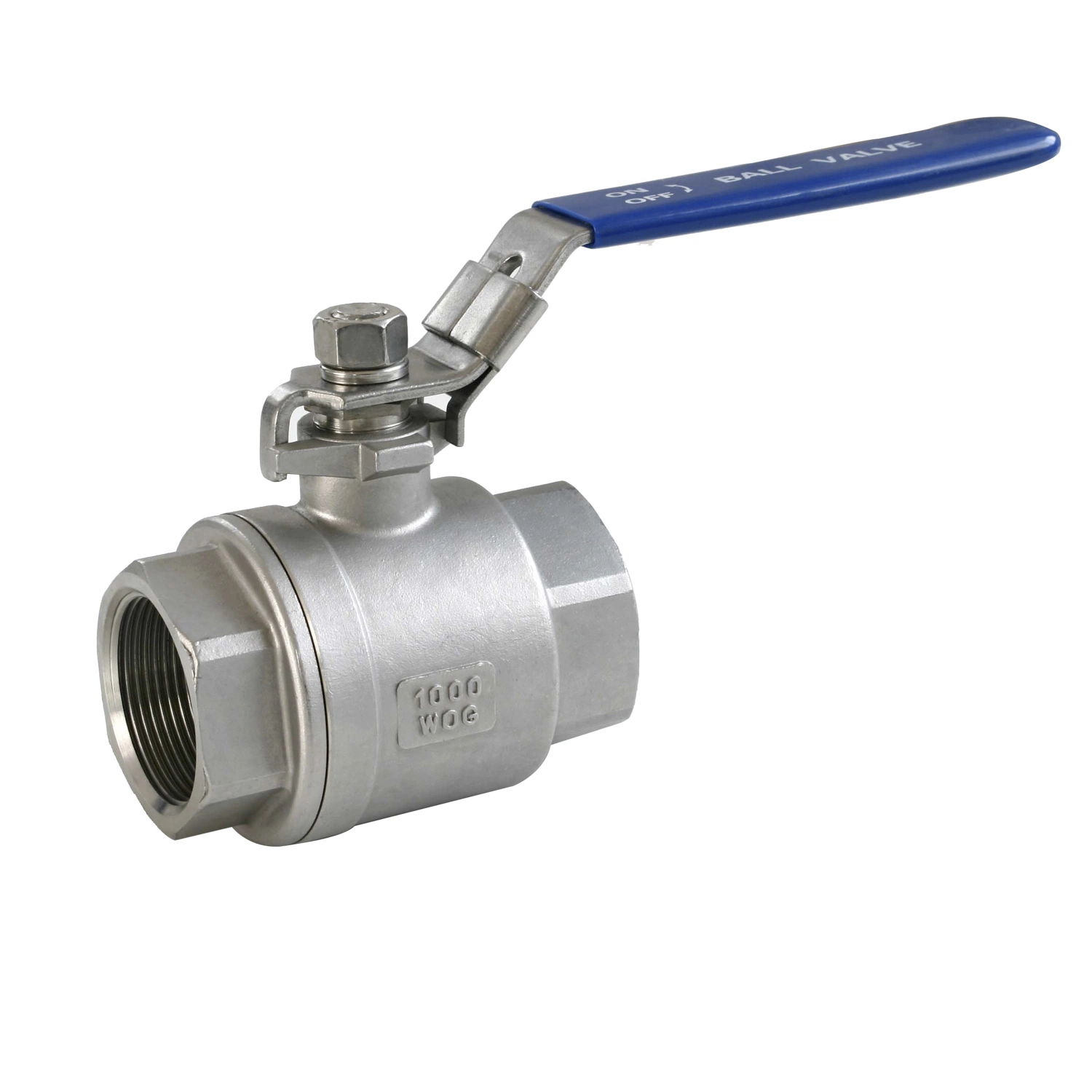 SS304 316 Stainless Steel Handle with Locking Internal Thread B211 2-PC Light Duty Ball Valve