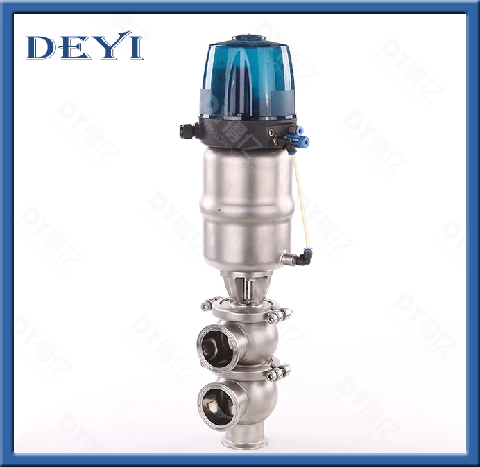 SS316L Stainless Steel Pneumatic Ll Type Reversing Valve with Control