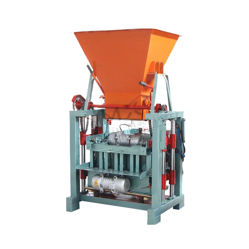 Semi-Automatic Paving Stone Building Material Paving Brick Forming Concrete Block Making Machine