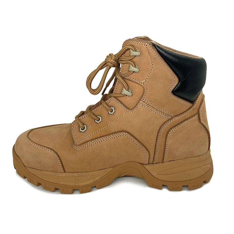 Work Safety Shoes Genuine Leather Anti Slip Steel Toe and Steel Plate