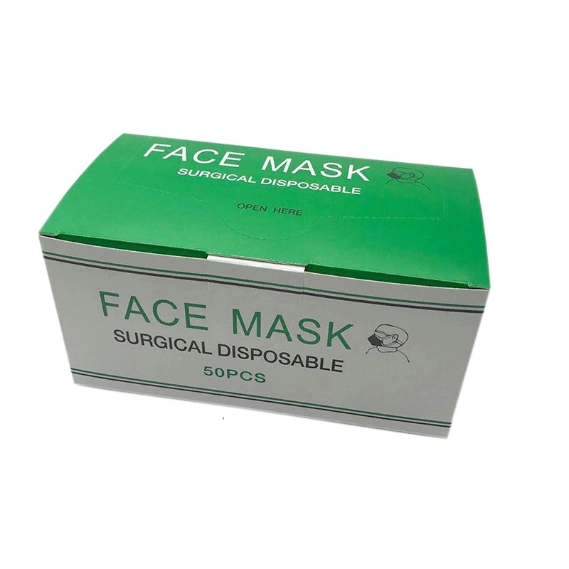 China Manufacturer 3 Layer N95 Standard Surgical Disposable Medicine Medical Face Mask Packaging Corrugated Kraft Paper Box